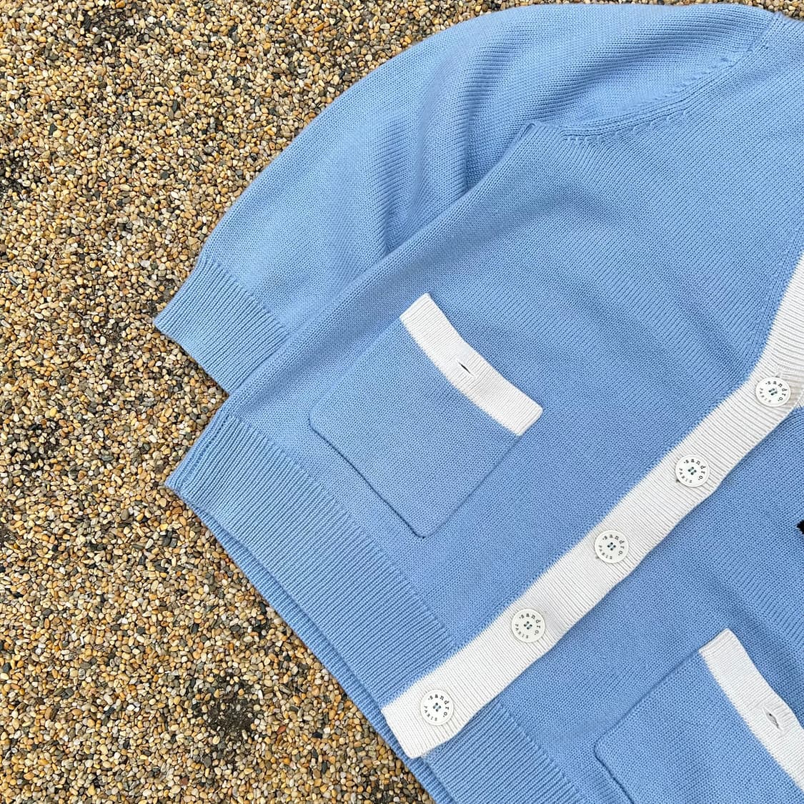 산드로 제니 블루 가디건 상품이미지3