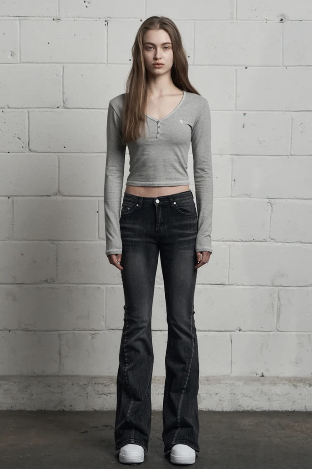 시너진 슬럽 캣워싱 SLUB CAT WASHING 데님 부츠컷 블랙 상품이미지3