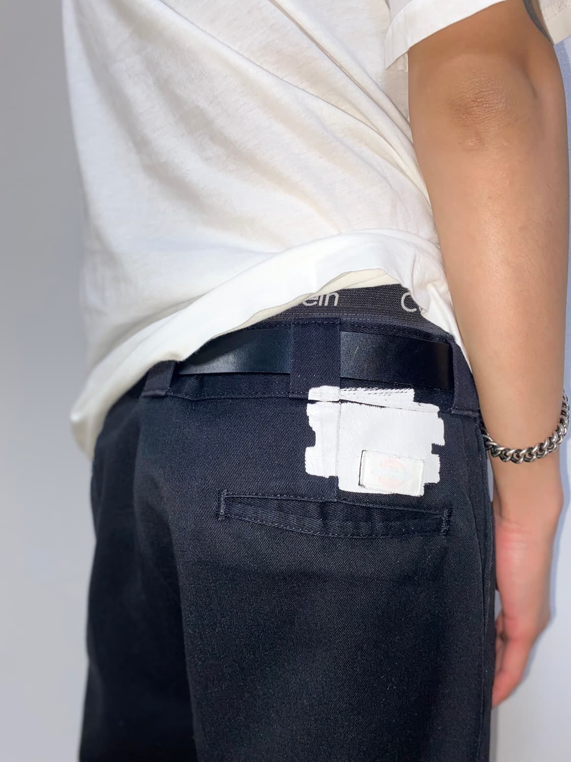 OLD PARK Cut Off Detail Pants 상품이미지2