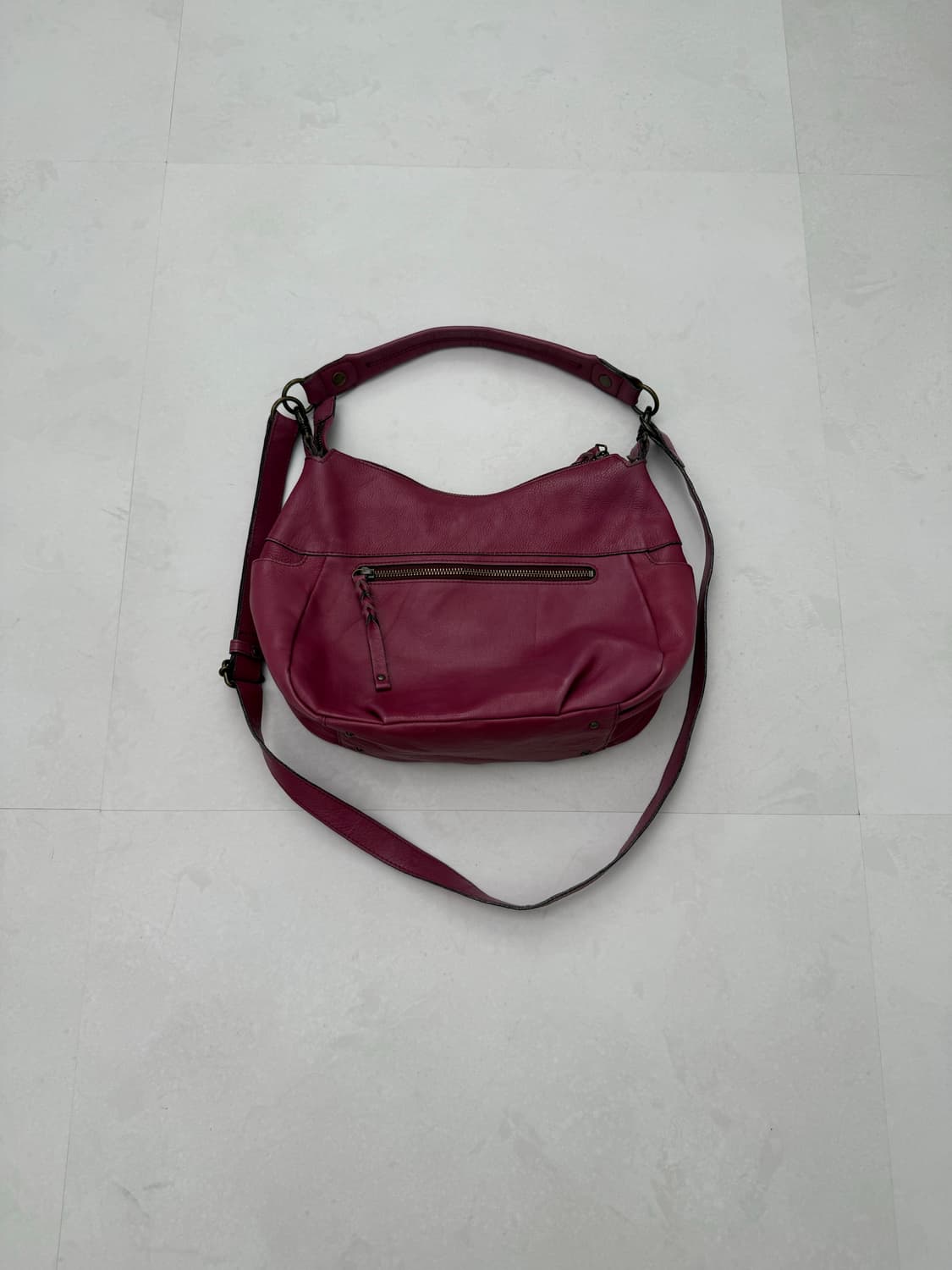 하프문 쉐입 숄더,크로스 백 상품이미지4