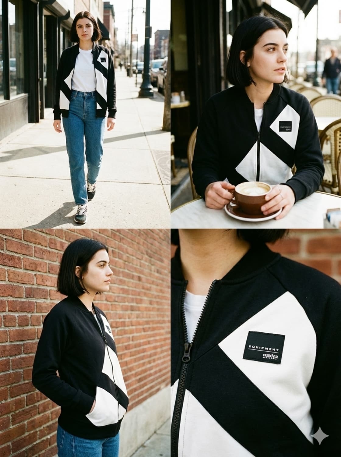 [아디다스] 희귀 매물 이큅먼트 빅로고 사선 컬러블록 져지 (실측S) 상품이미지2