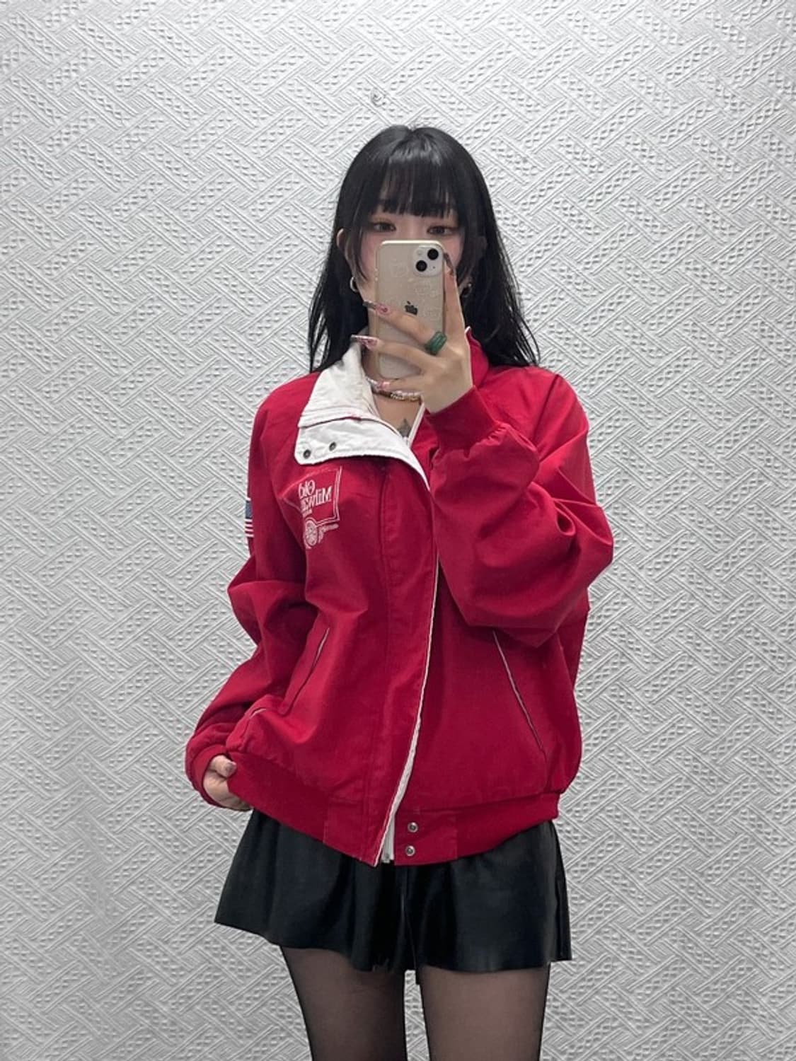 스윙스터 빈티지 레트로 90's 캐주얼 키치 자켓 L C11784 상품이미지1
