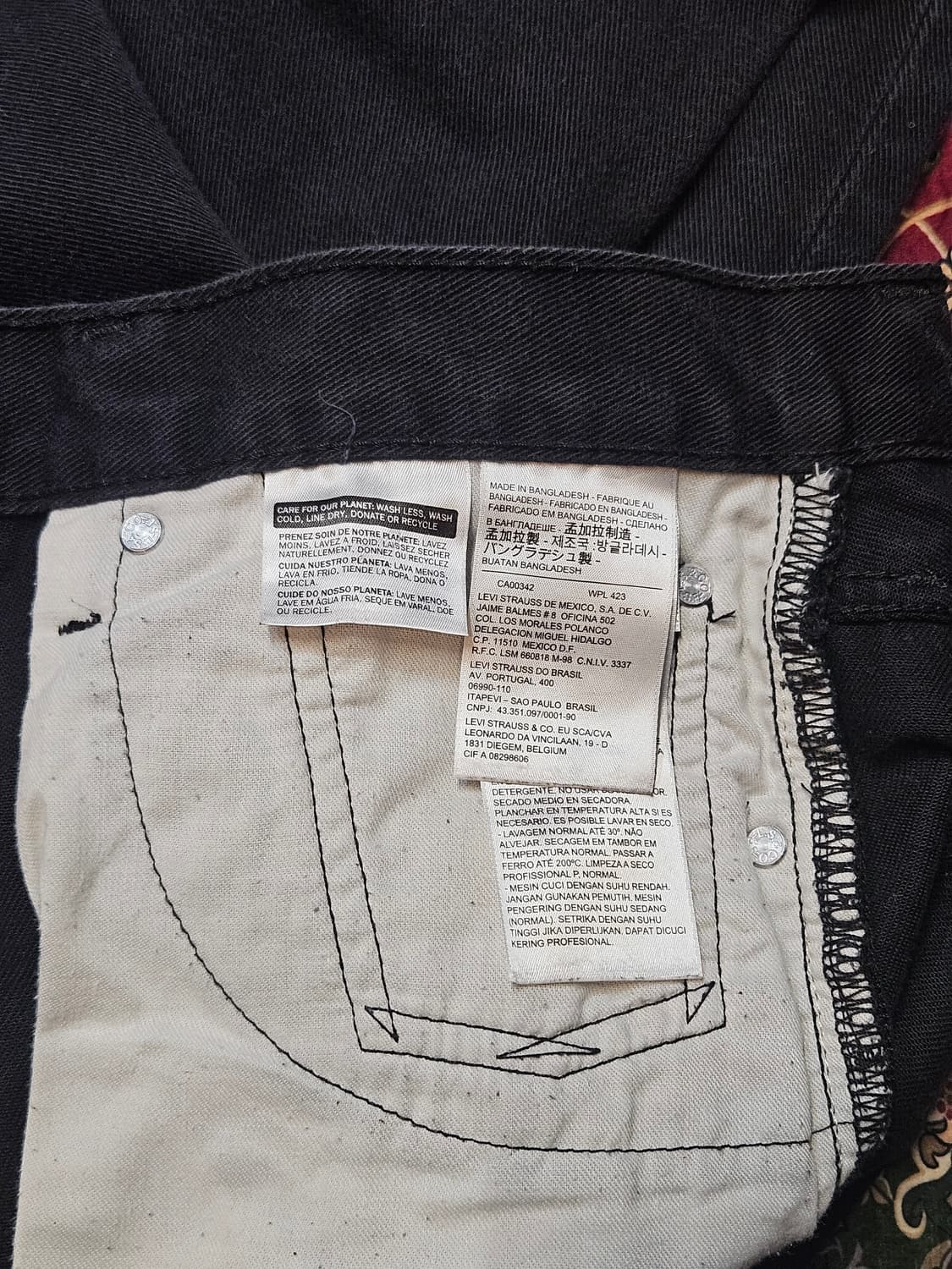 Levi’s 511 Slim Fit Black Denim 상품이미지2