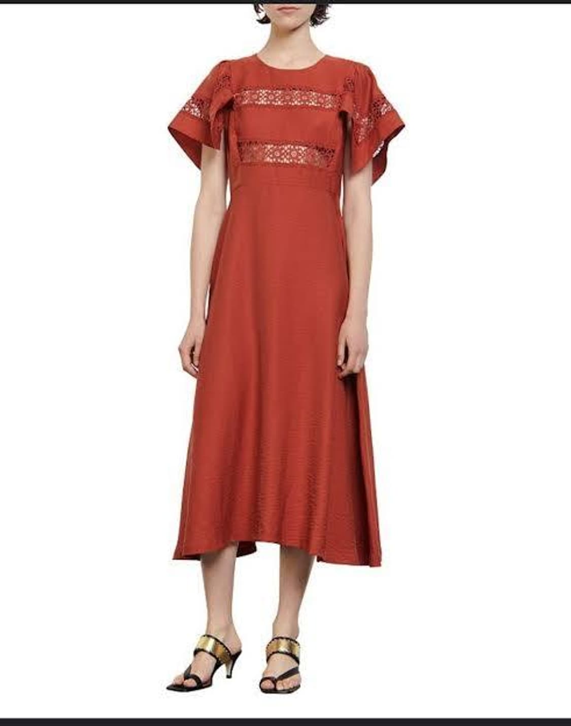 SANDRO 산드로 레이스 패널 원피스 38사이즈 상품이미지1