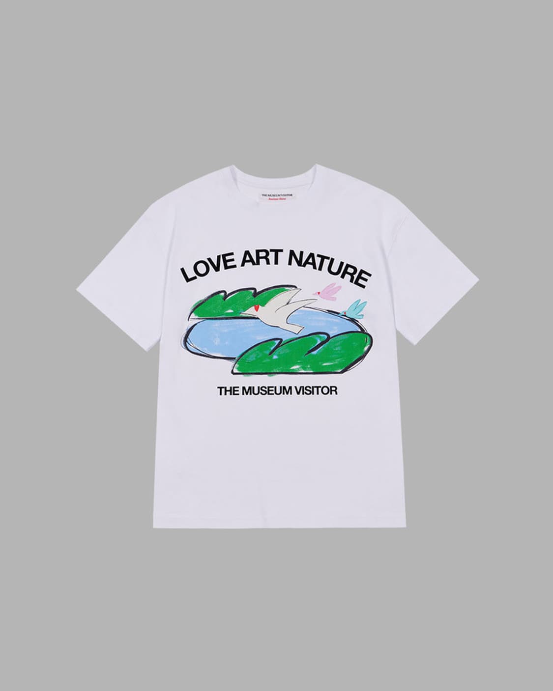 더뮤지엄비지터 LOVE ART NATURE 티셔츠 화이트 상품이미지1