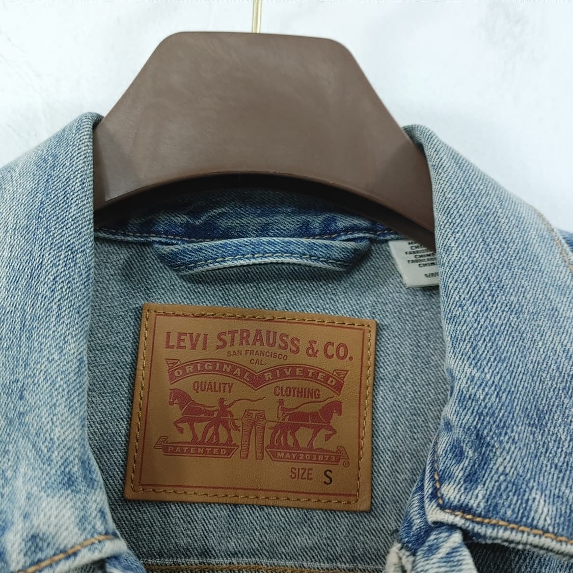 S 리바이스 남성 연청  캐주얼 데님 간절기 청자켓 상품이미지3