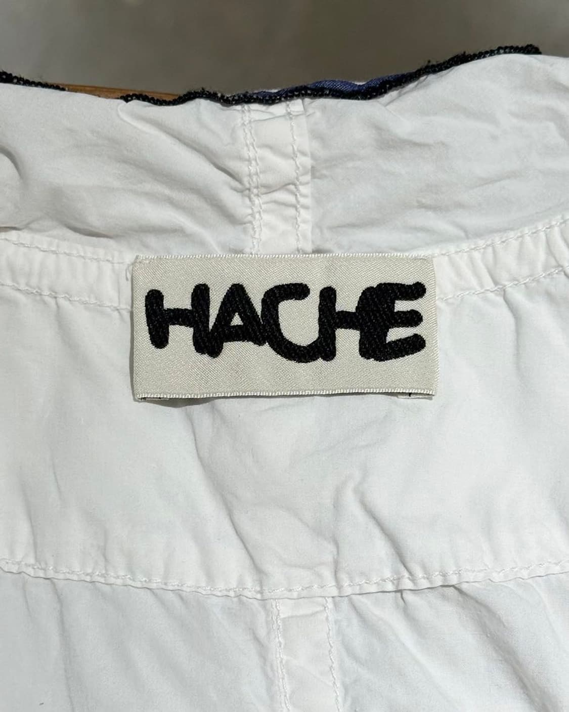 하쉬 화이트 코튼 스트링 후디 롱 자켓  상품이미지7