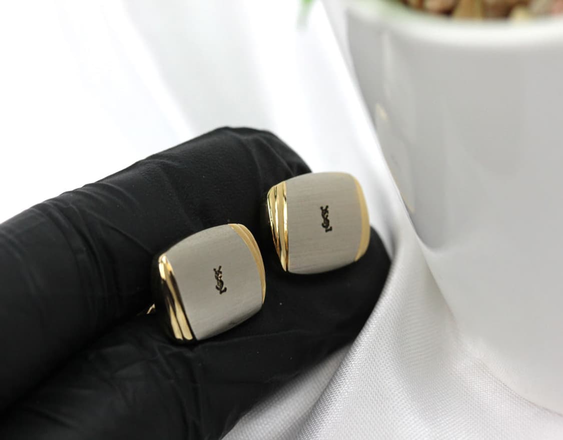 입생로랑 A등급 남자 명품 커프스 빈티지 상품이미지4