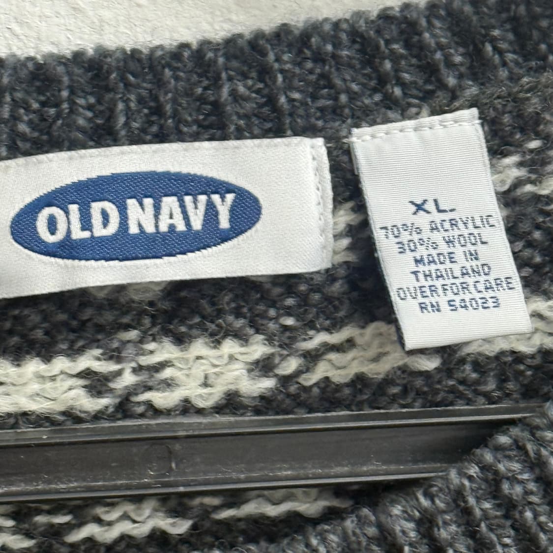 올드네이비(OLD NABY) 빈티지 패턴 니트 가디건 (XL) 상품이미지2