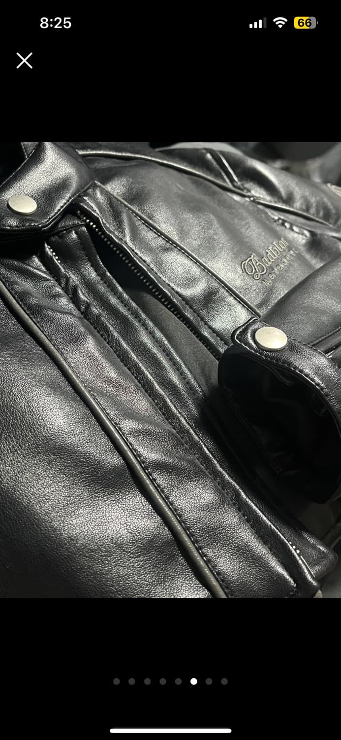 배드블러드 레더 크롭자켓 상품이미지6