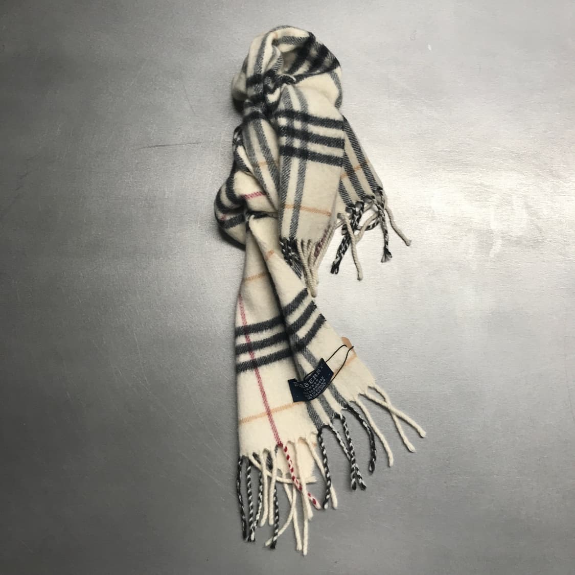 버버리 정품 캐시미어 머플러 아이보리 상품이미지1