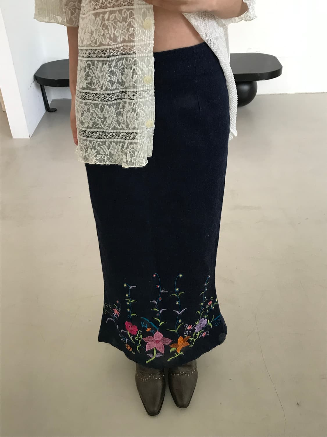 vintage mermaid flower skirt 상품이미지5