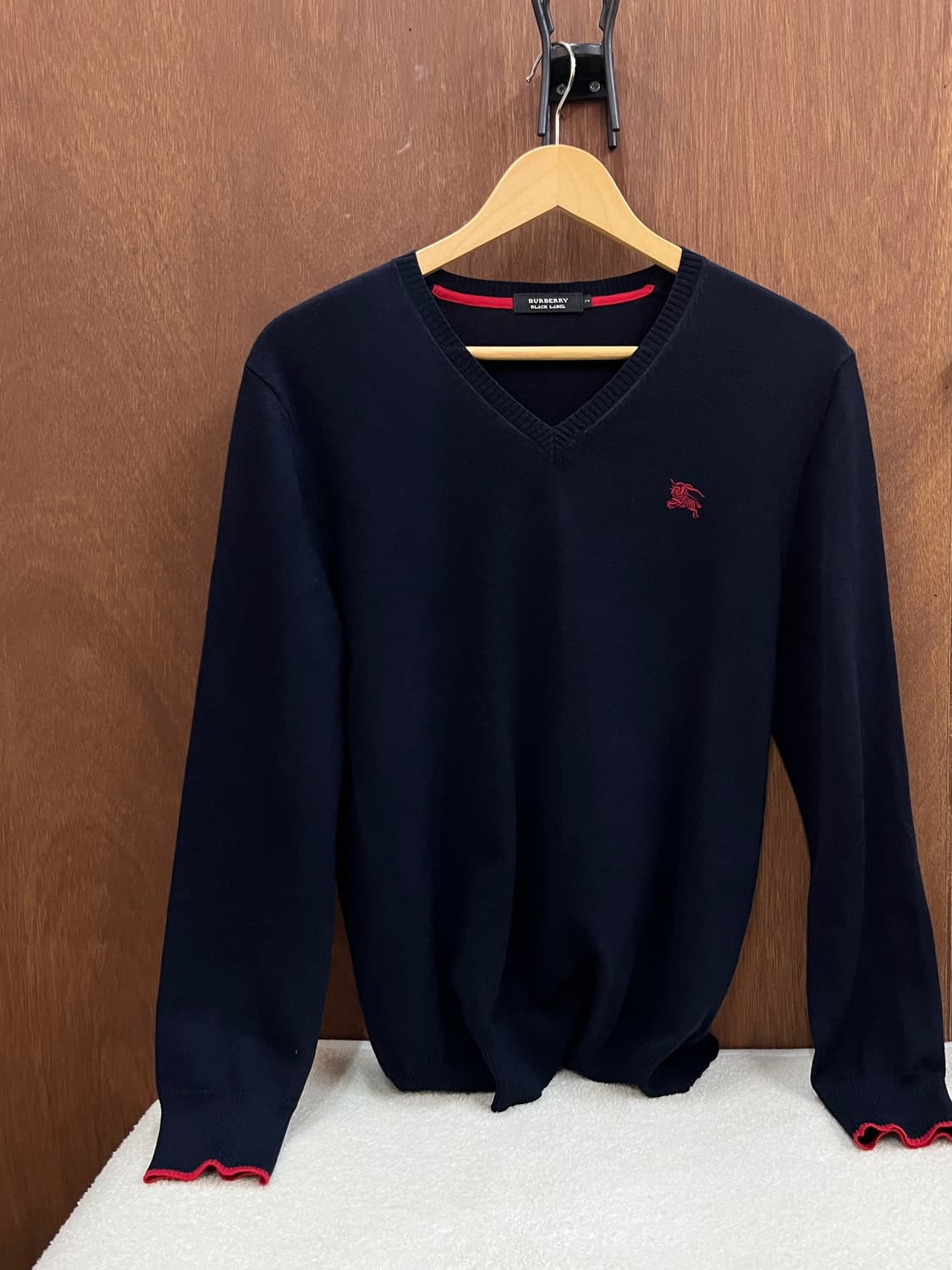 버버리 레드 로고 롱슬리브 네이비 상품이미지1