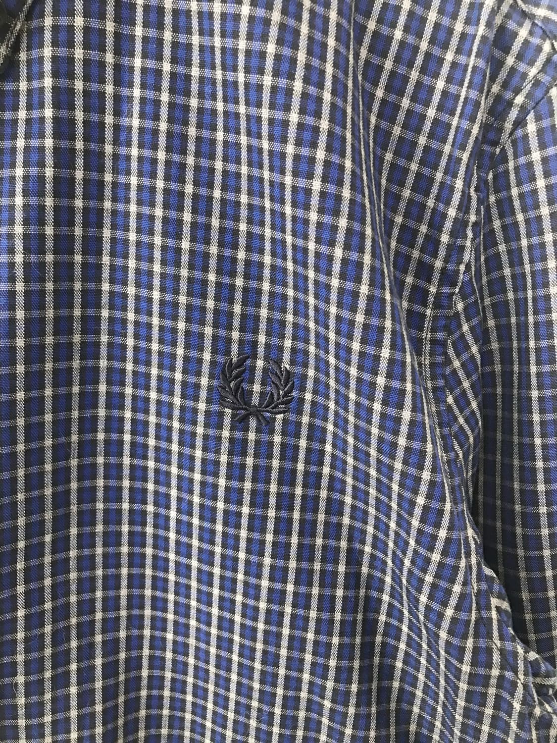 프레드페리 월계수 자수로고 체크 셔츠 상품이미지4