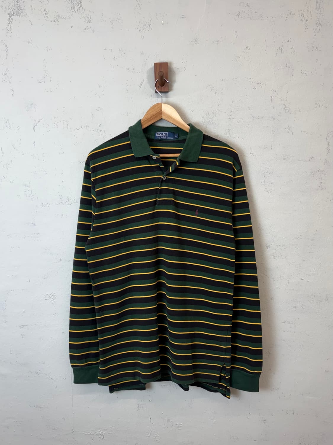 폴로랄프로렌 빈티지 스트라이프 긴팔 카라티 상품이미지1