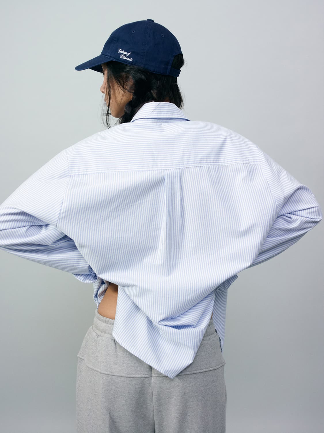 Ribbonbit 리본빛 Oxford shirt 셔츠 블루 지나정픽 상품이미지3