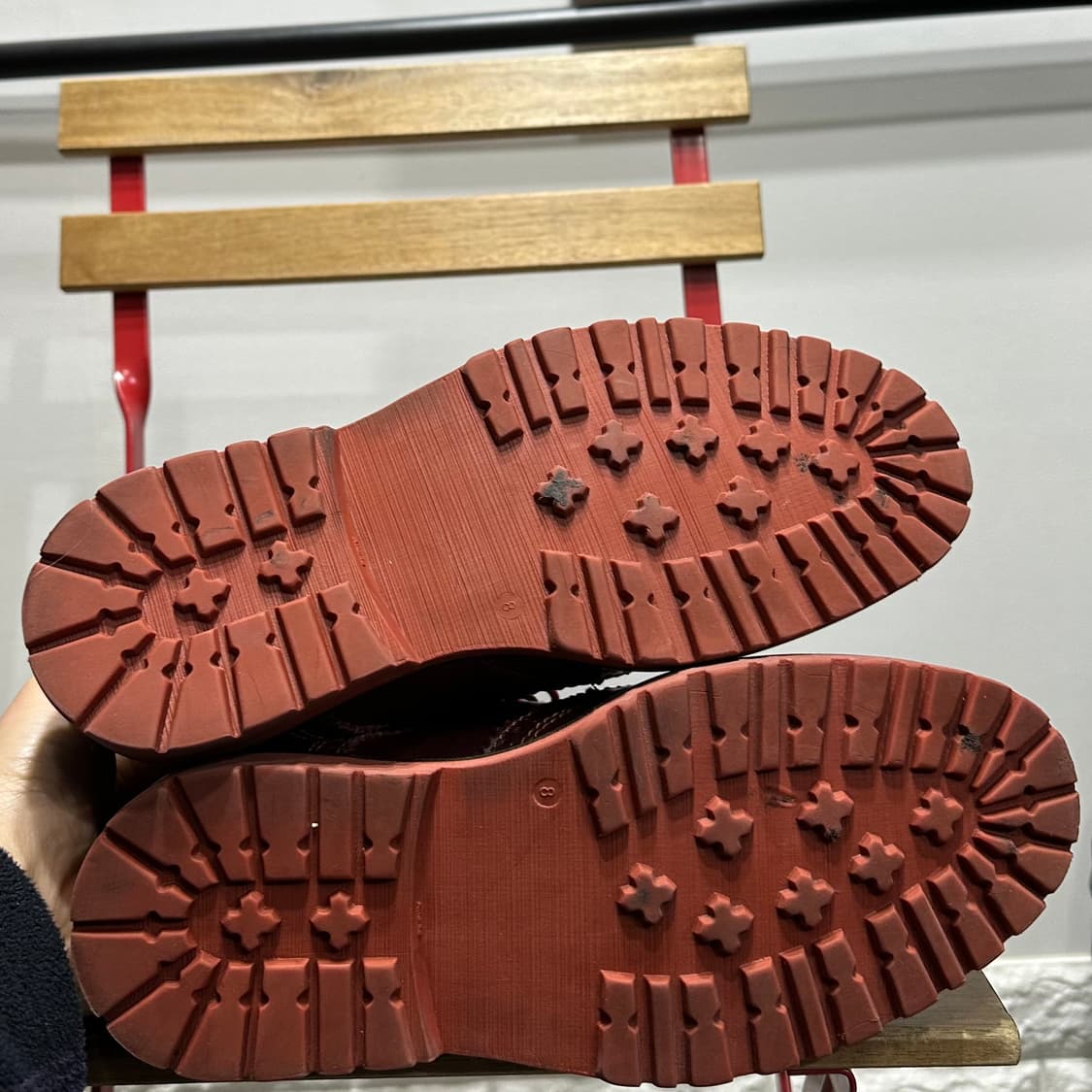 260) 대너 워커 남성 남자 부츠 메달리온 윙팁 워커 부츠 버건디 상품이미지6