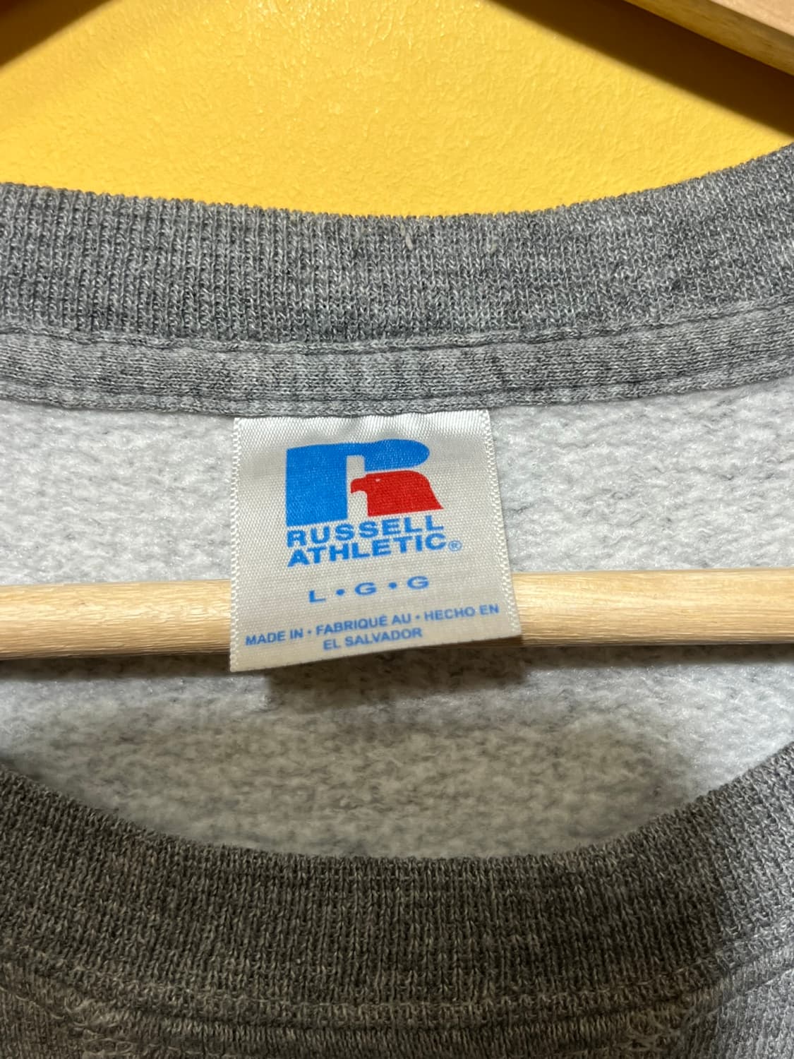[L] 러셀 애슬레틱 빈티지 무지 맨투맨 헤더그레이 크루넥 스웻셔츠 상품이미지8