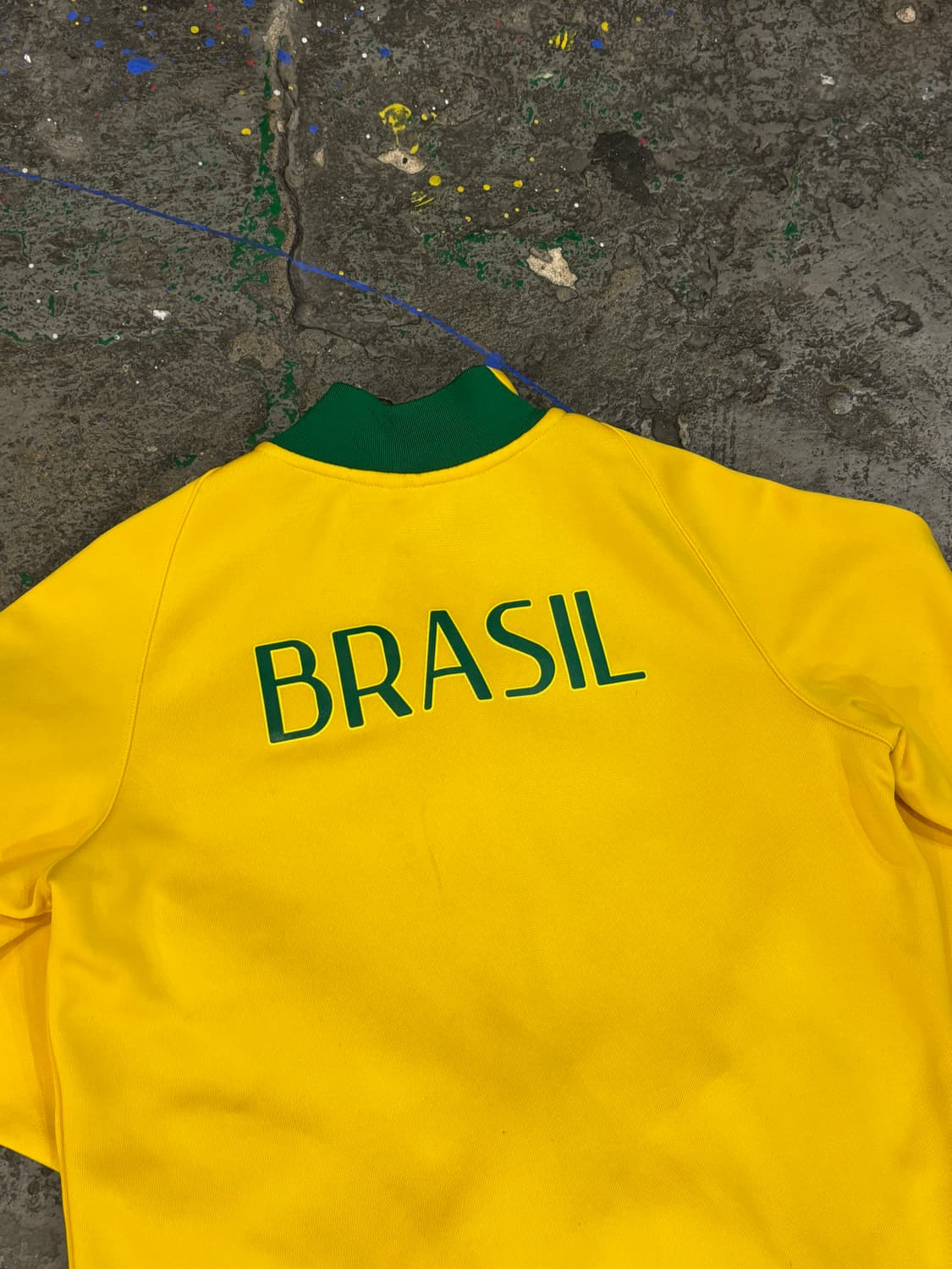 나이키 브라질 옐로우 져지 집업 트랙탑 상품이미지7