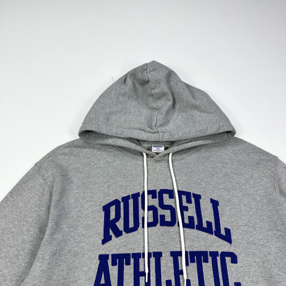 러셀 애슬레틱 레터링 그레이 후드티 (XXL) 상품이미지1