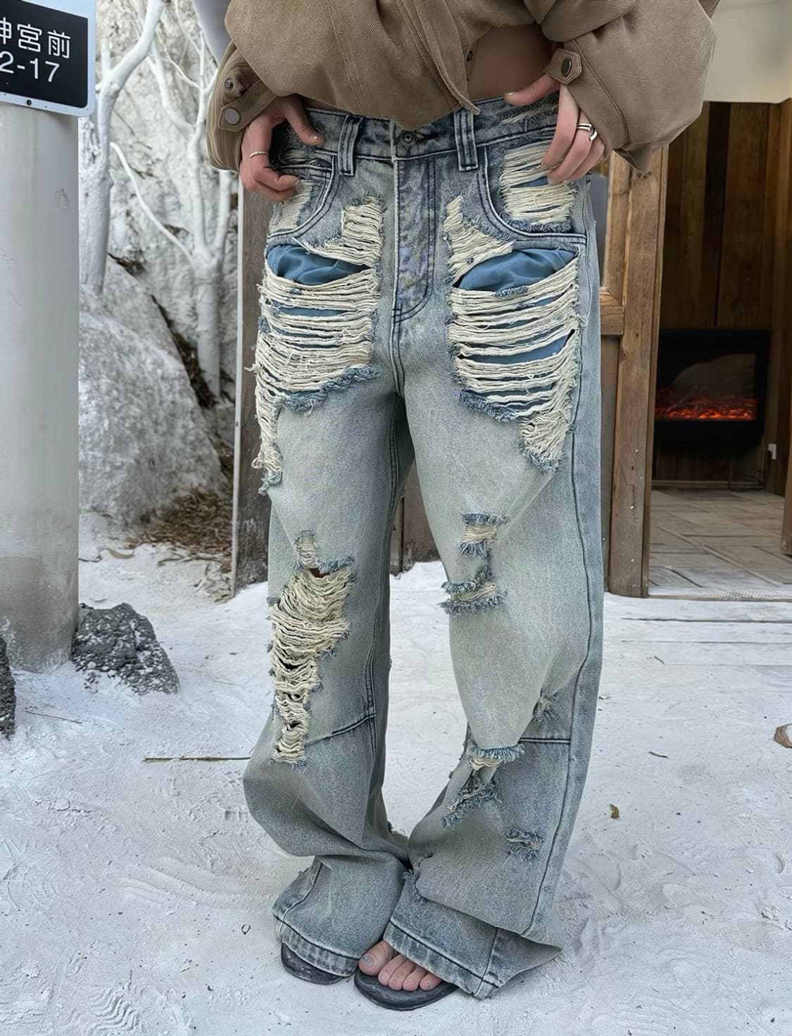 JHL JEANS 찢청 상품이미지1
