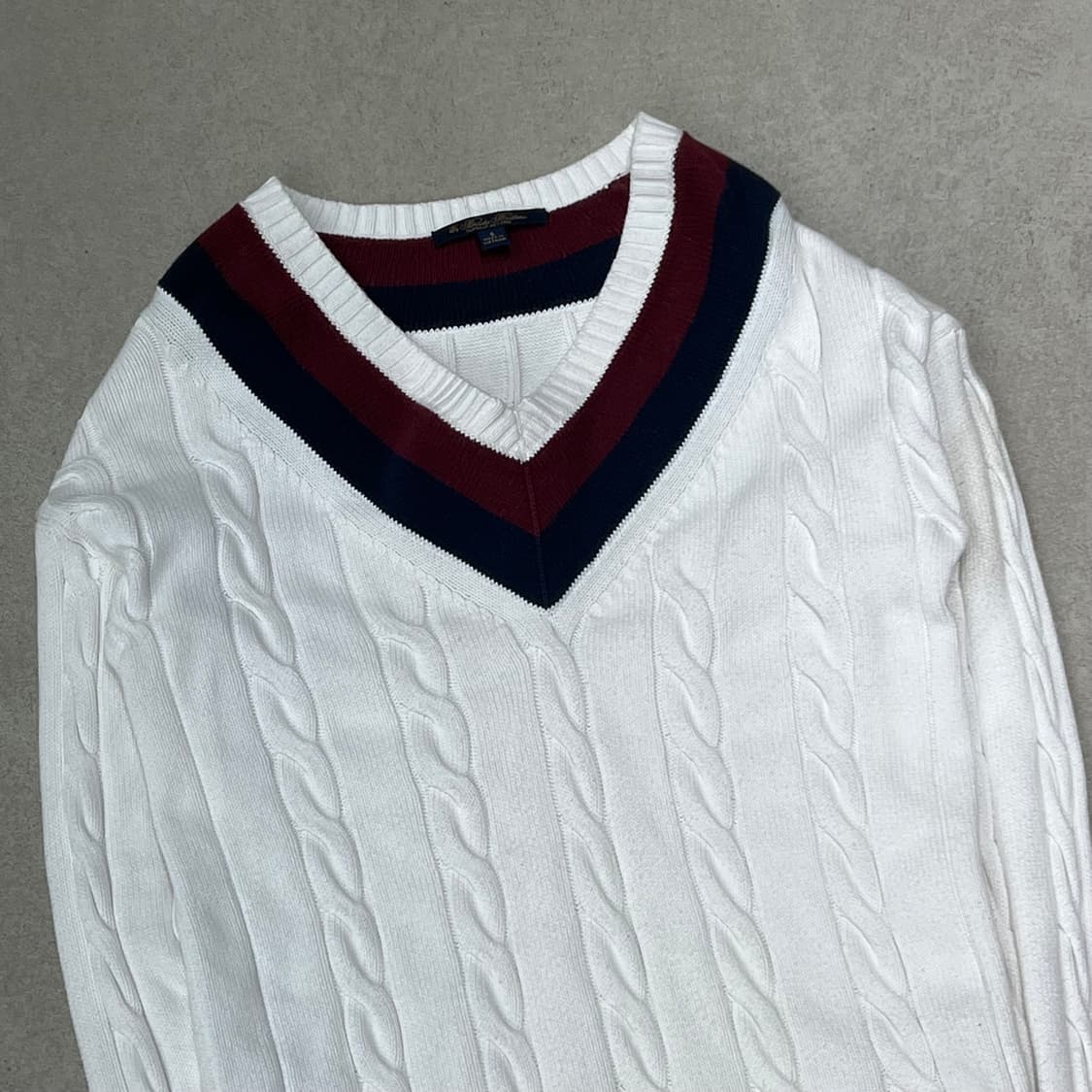 브룩스브라더스 브이넥 꽈배기 니트 s10052 상품이미지3