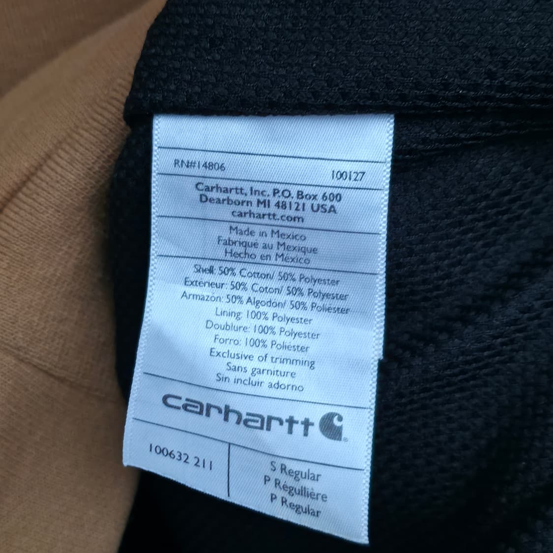 [S] 칼하트 써멀 브라운 후드 집업 레인 디펜더 상품이미지6