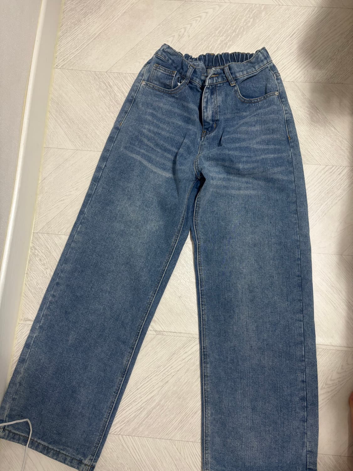 남자 와이드팬츠 중청 데님 상품이미지1