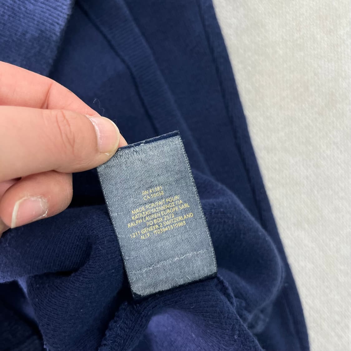 95 폴로랄프로렌 코튼반집업 네이비 니트  상품이미지6