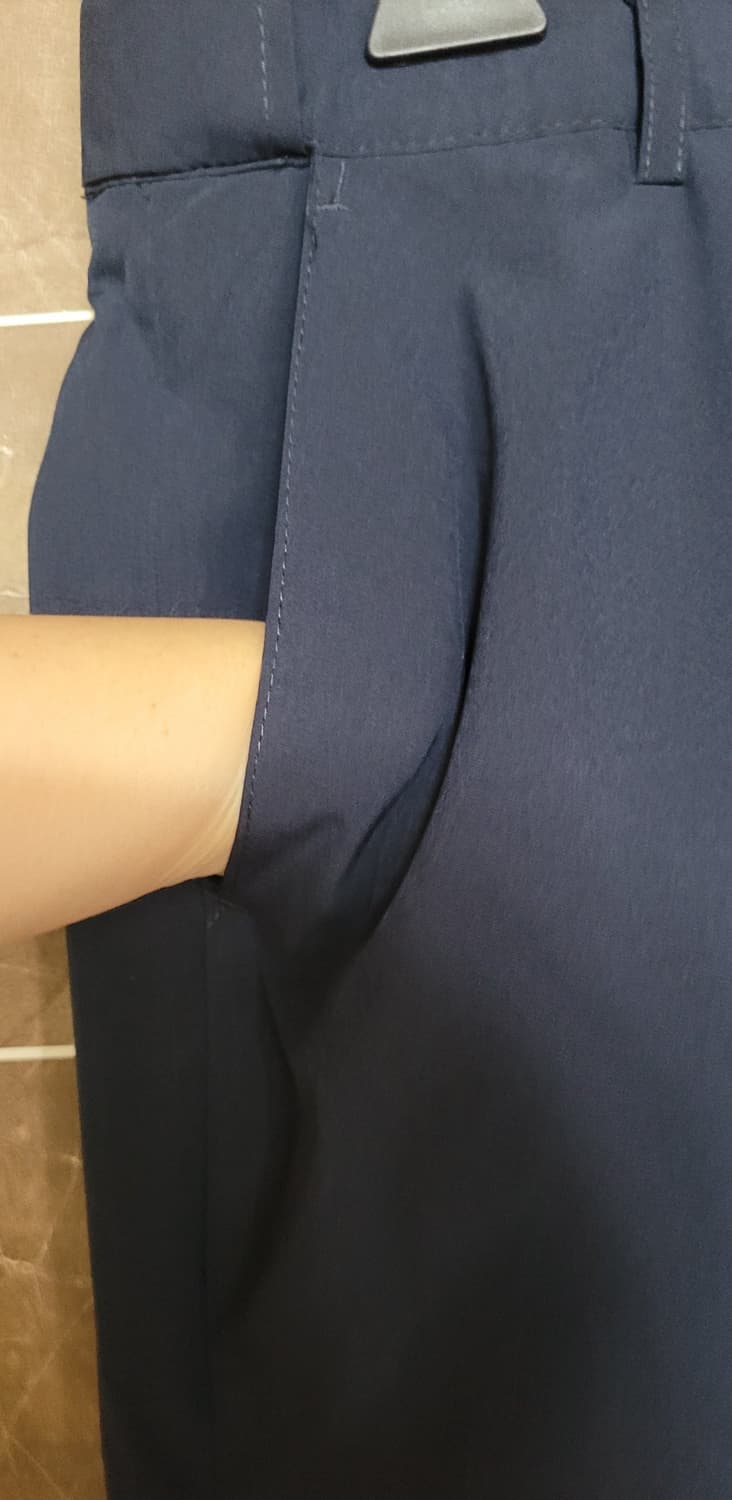(남성32인치)carini 정장 바지 네이비(여름용) 상품이미지3