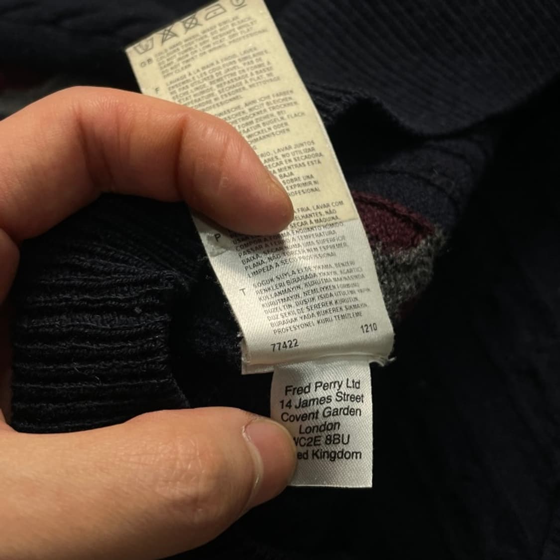 95 프레드페리 꽈배기 니트  상품이미지5