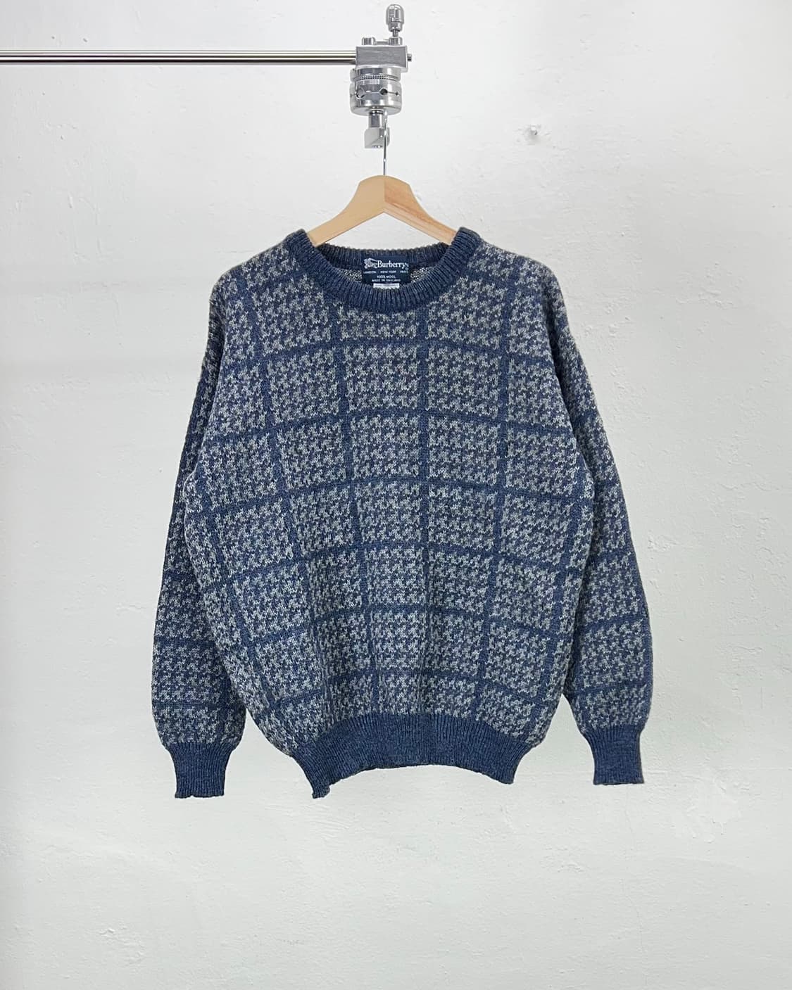 버버리 베를린 블루 아일 울 니트 상품이미지1