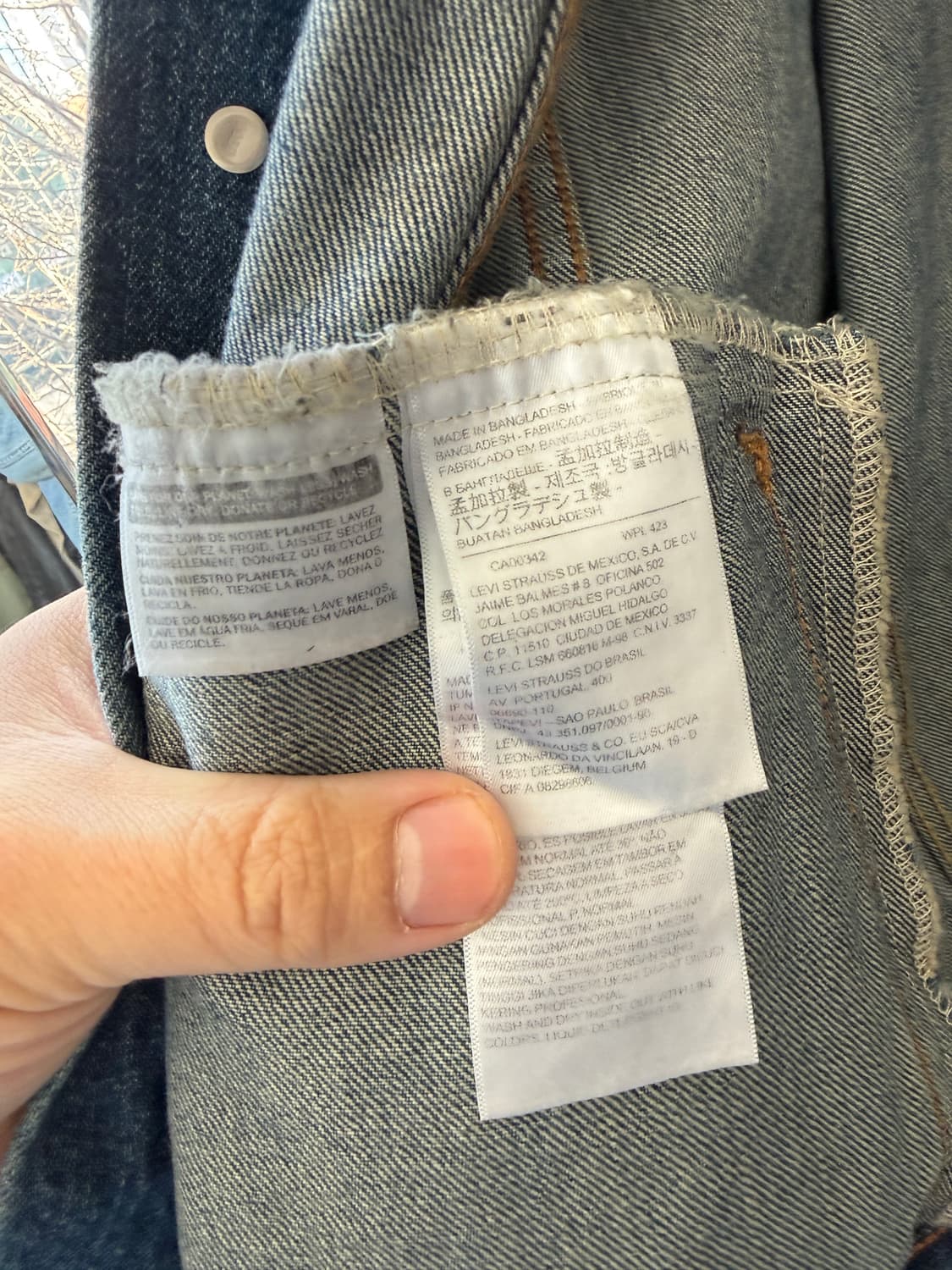 리바이스 72334 데님 페인팅 커스텀 자켓 XXL 상품이미지3