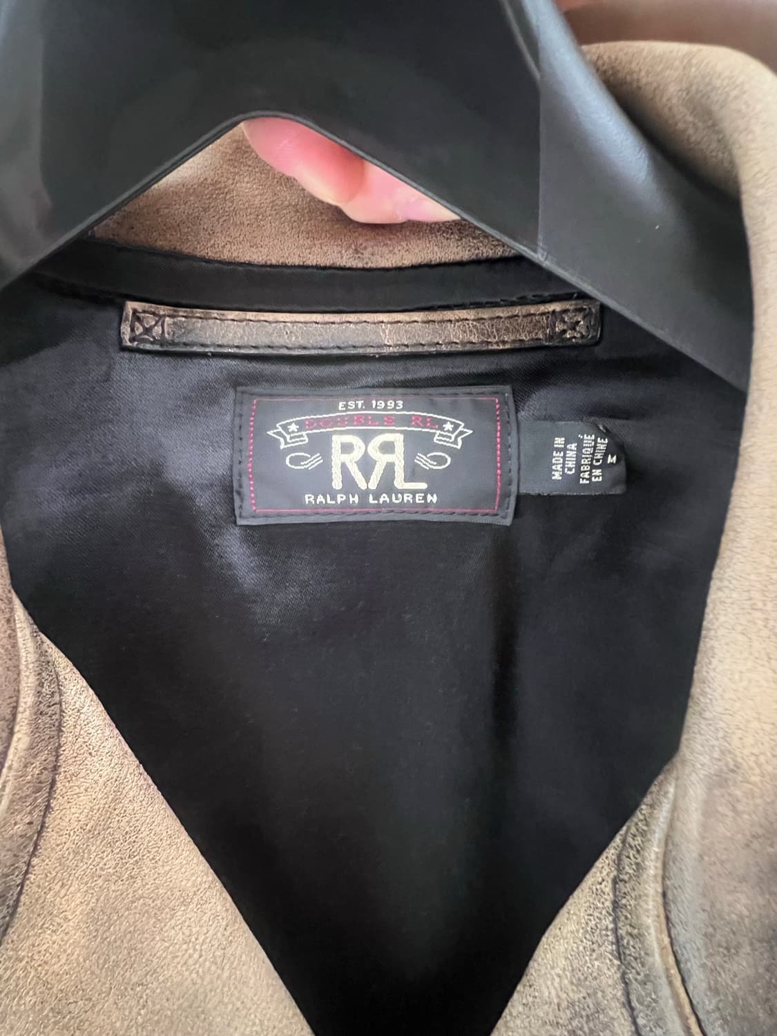 RRL 카우하이드 송치 모터사이클 레더재킷 M 상품이미지3