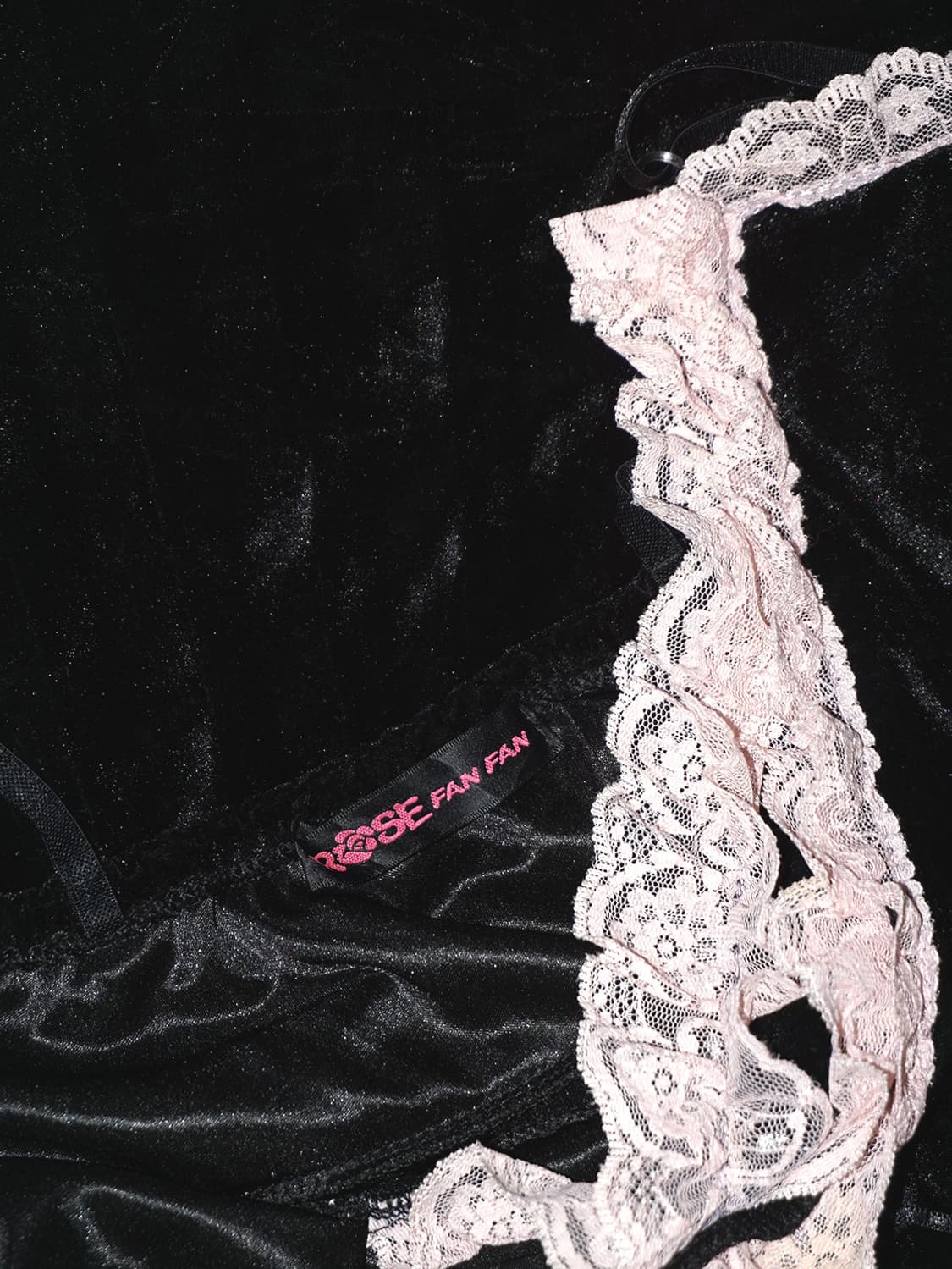(rose fanfan) gyaru lace velvet top  상품이미지8