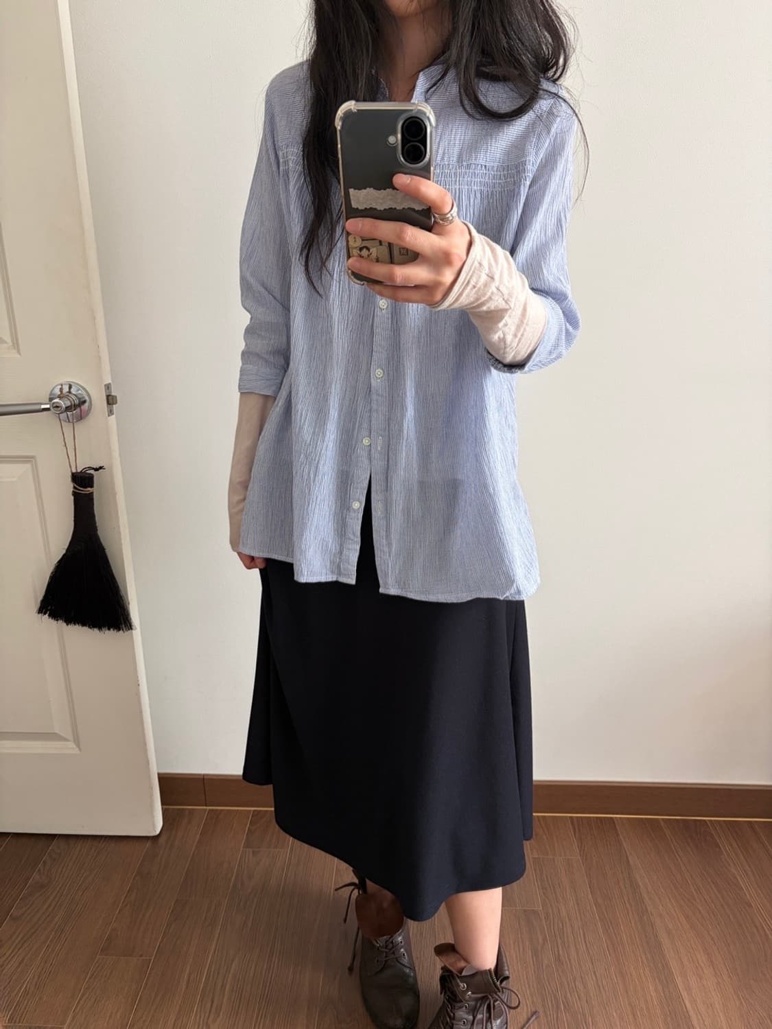 stripe patterned blouse 상품이미지4