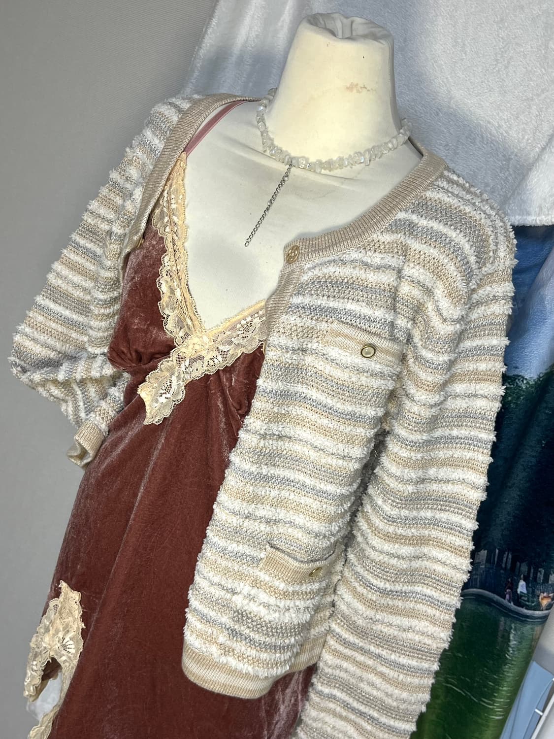 tweed‘st mix cardigan 상품이미지9