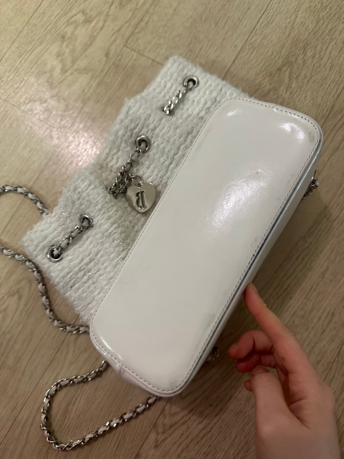 더바넷 트위드백팩 화이트 상품이미지3