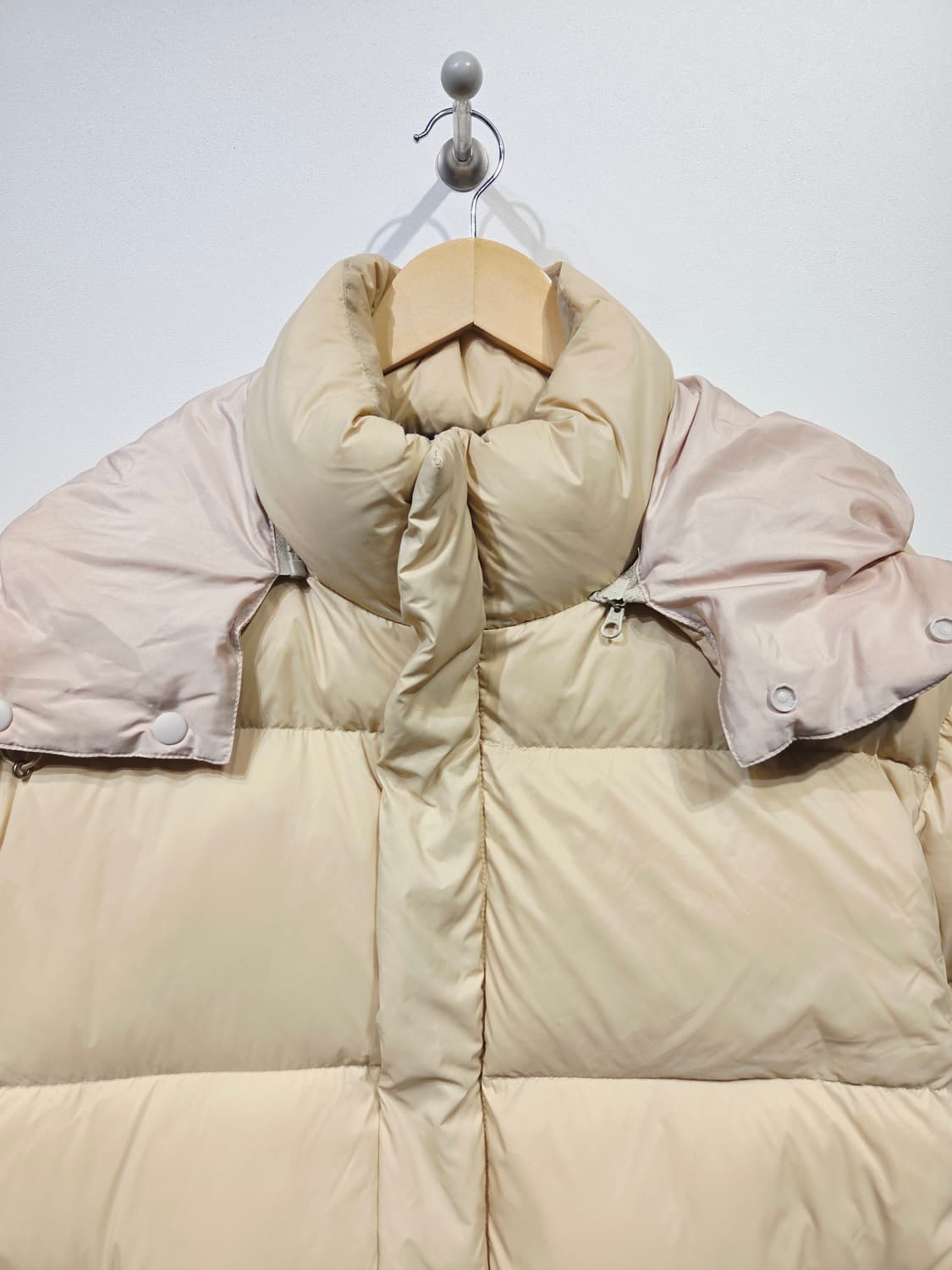 라퍼지스토어 프리미엄 덕다운 패딩 크림 상품이미지3