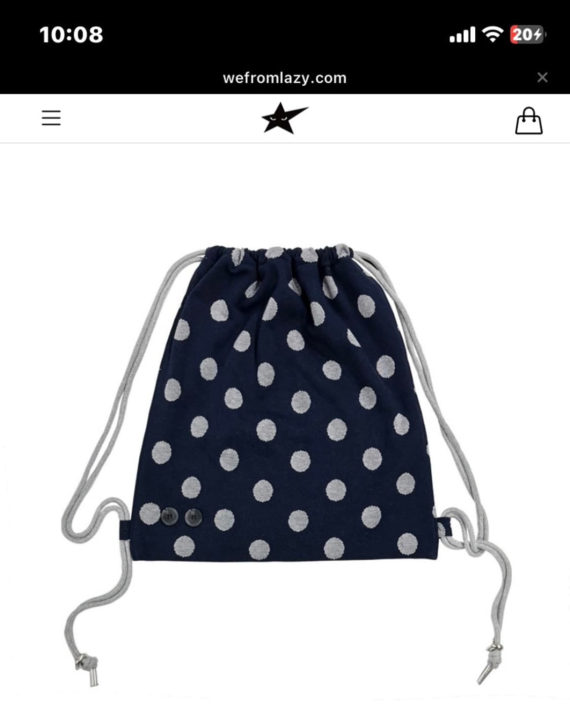 위프롬레이지 도트 스트링백 상품이미지1