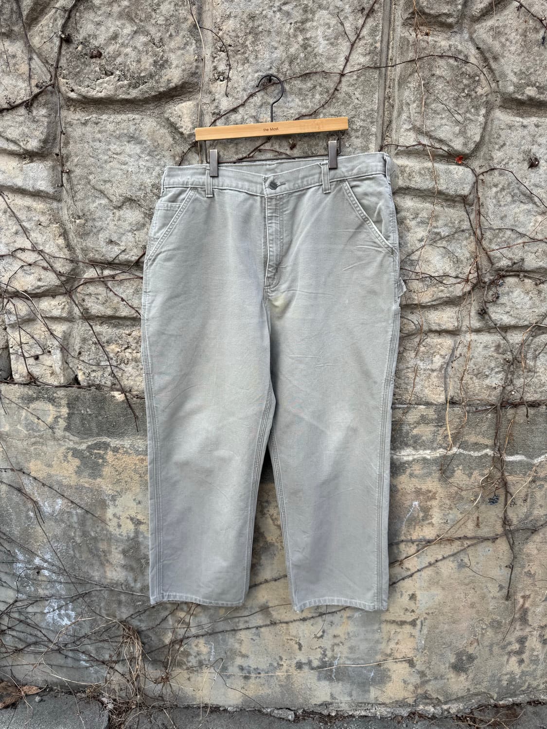 칼하트 빈티지 b11 des 싱글니 카펜터 워크 팬츠 그레이 상품이미지1