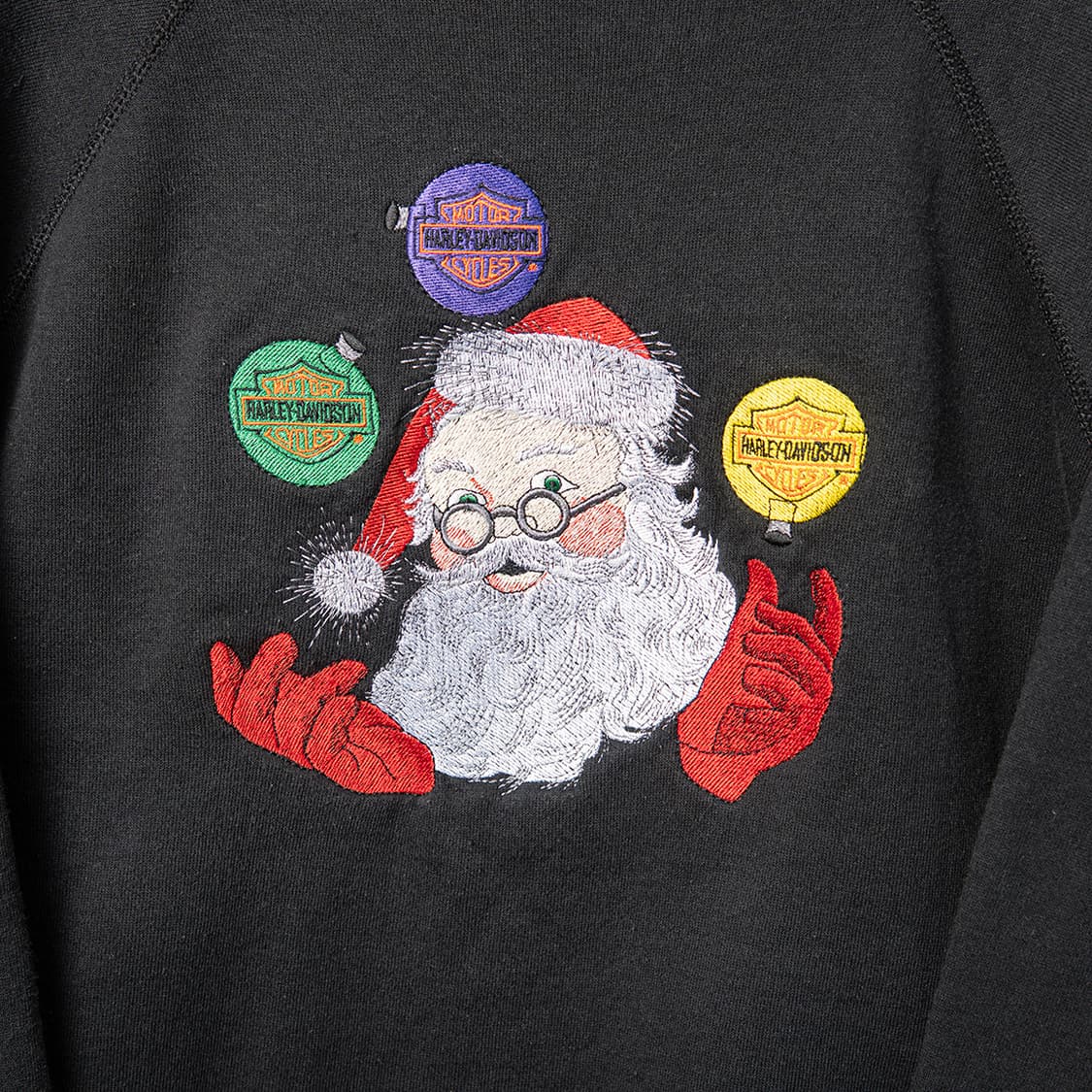 [XL] 90s 할리데이비슨 x 헤인즈 50/50 스웻셔츠 블랙  상품이미지2
