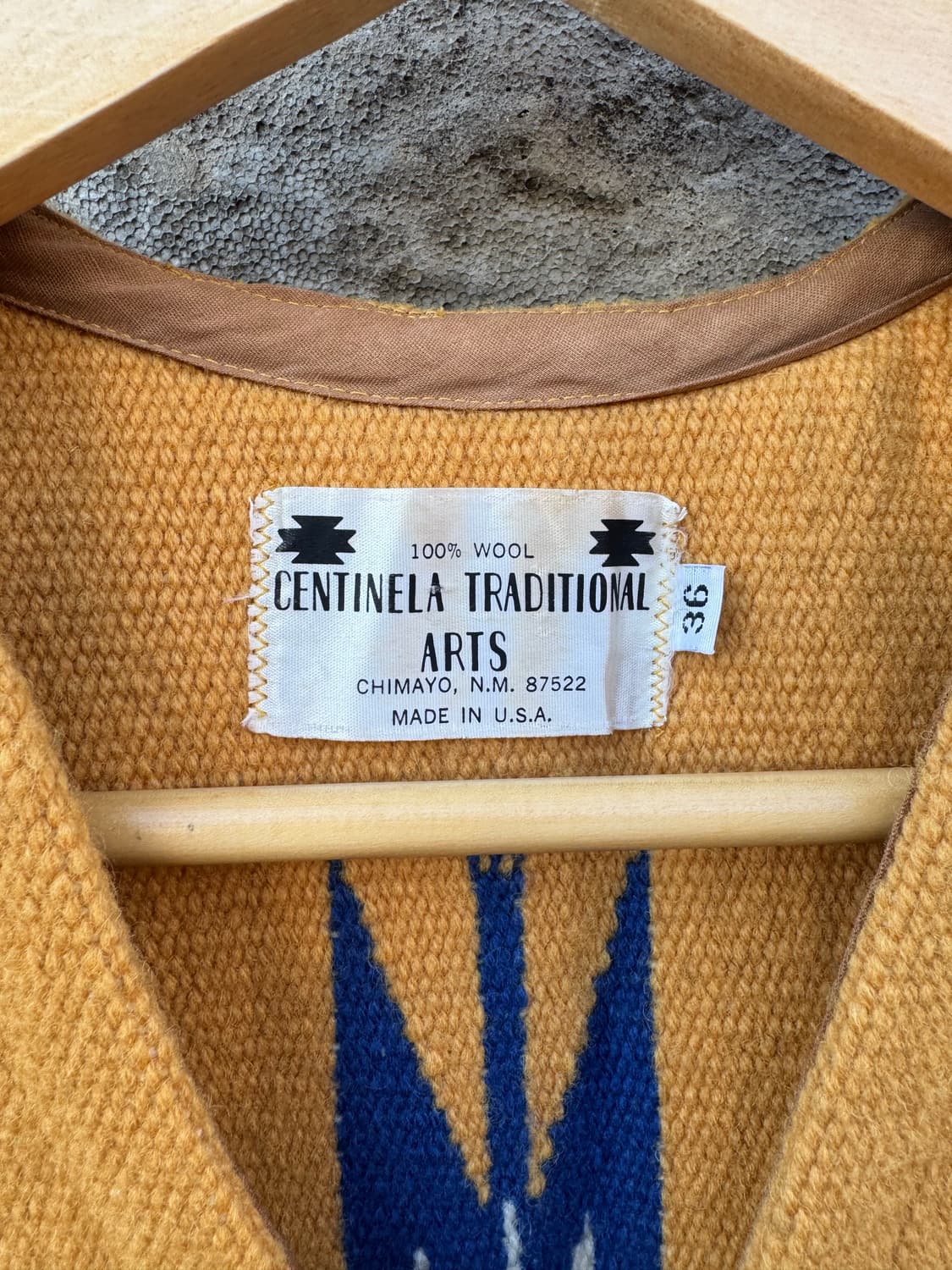 90s 센티넬라 빈티지 핸드 우븐 울 오르테가 치마요 베스트 조끼 상품이미지7