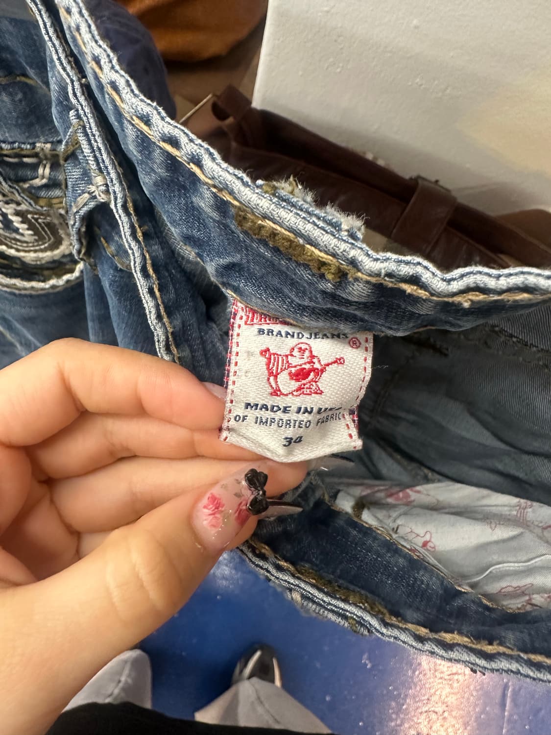 트루릴리전 리키 빅스티치 데님 상품이미지3