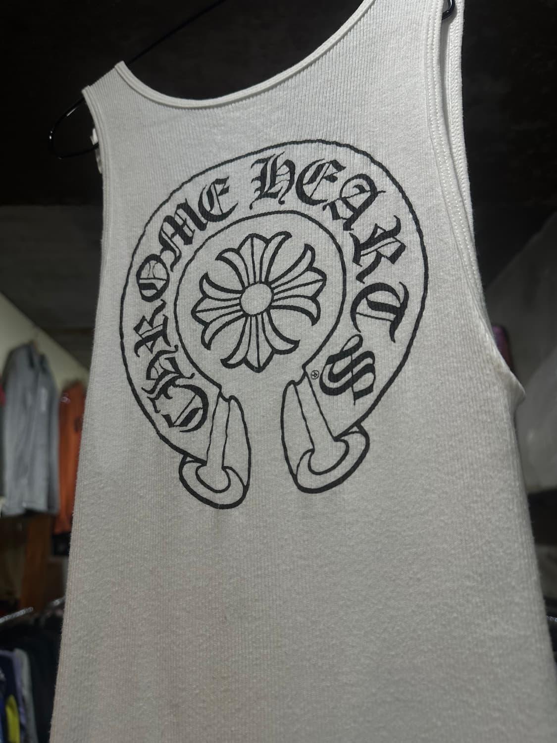 Chrome Hearts 크롬하츠 홀스슈 노슬리브 나시 상품이미지3