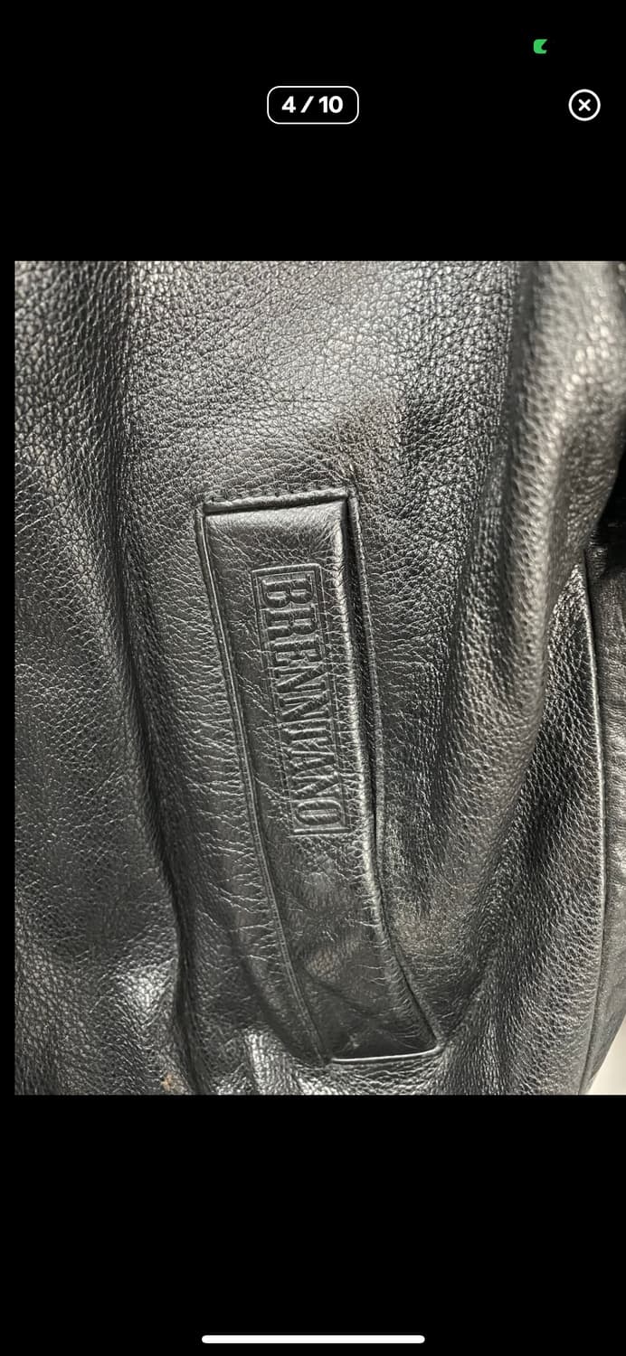 빈티지 블렌따노 블랙 카우 레더자켓 A2856 상품이미지4