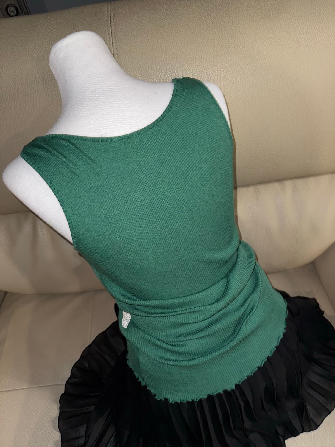 ribbon lace detail sleeveless 상품이미지4