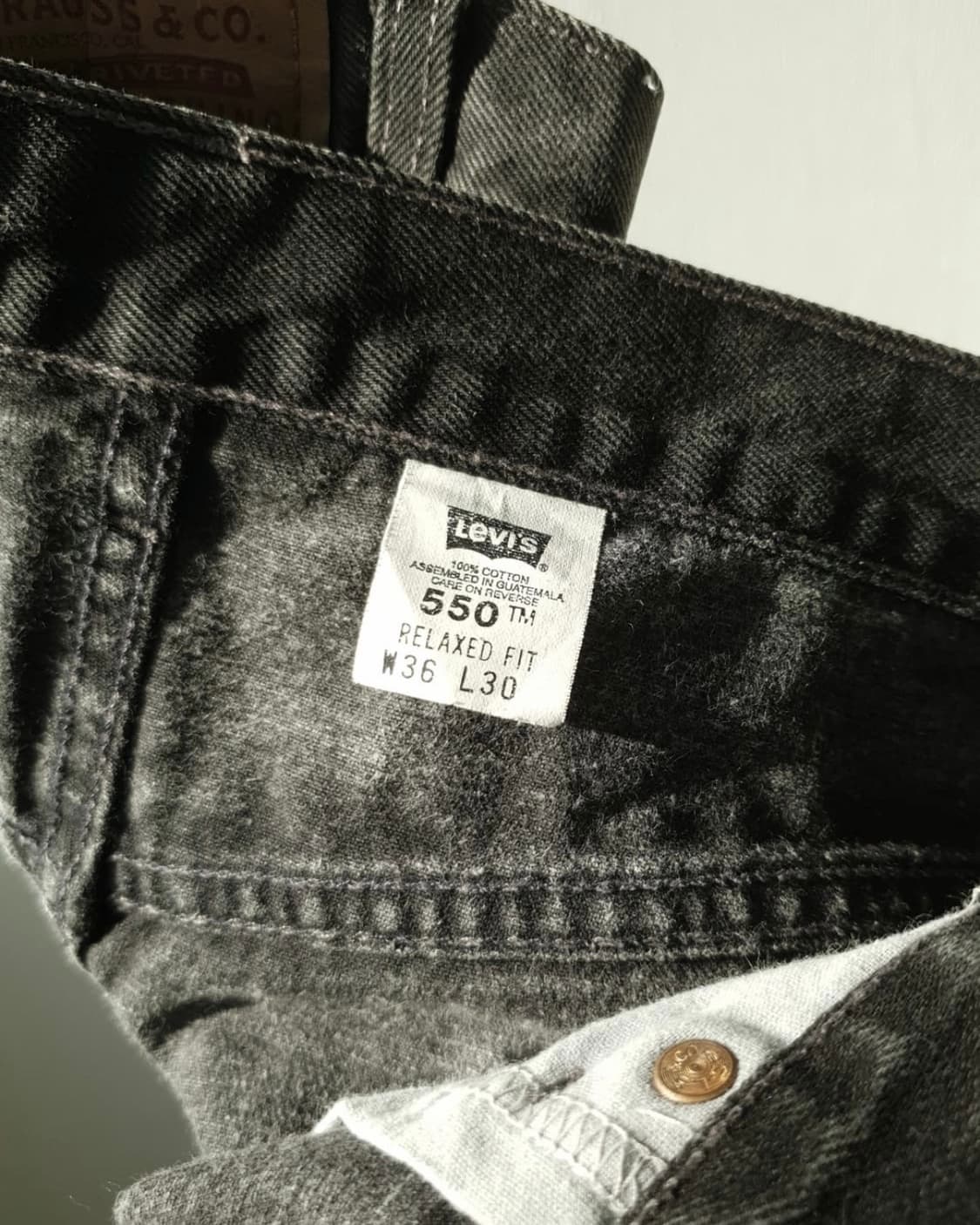 90s levis 리바이스 550 빈티지 데님 흑청 상품이미지3