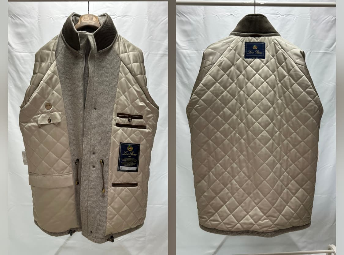 로로피아나 아이서 캐시미어100 헤링본 자켓 XXL(110~115) 새제 상품이미지9