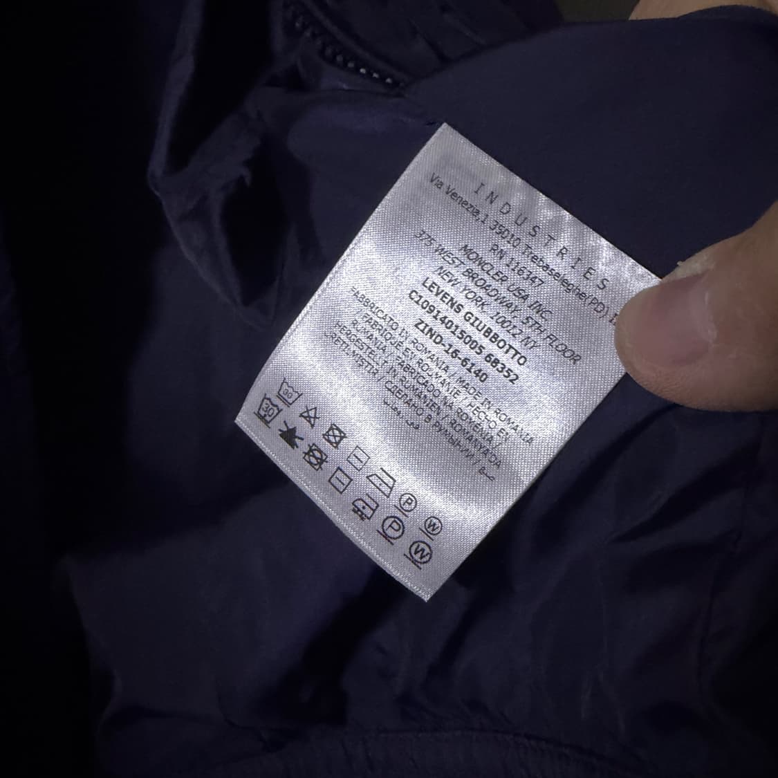 몽클레어 몽클레르 블루종 점퍼 네이비 2(100정도) 상품이미지8